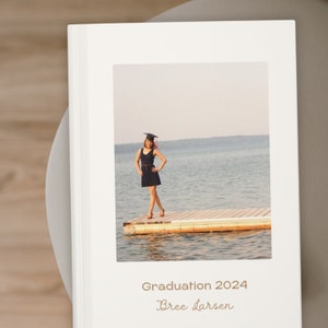 2025 Graduation Book, Daughter Graduation Gift, Custom Keepsake Memory Journal, Graduate Words of Wisdom, Senior Class Party Graduation
