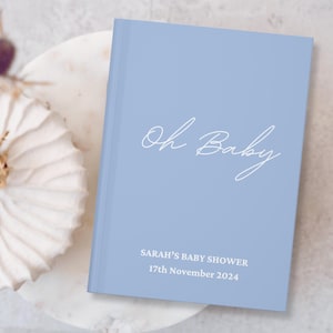 Baby Shower Guest Book, Baby Boy Journal, Custom Guest Book, Personalized Name Journal, Wishes for Baby, Advice for New Parents, Baby Advice