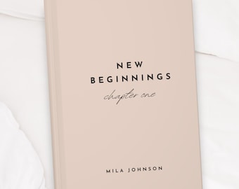 Personalized 'New Beginnings' Hardcover Journal, Retirement Gift