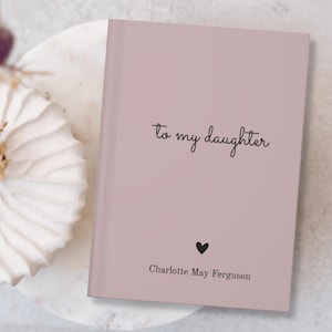 Diario de cartas a mi hija, libro de recuerdos madre-hija, diario de recuerdo personalizado para hija, diario de regalo personalizado para hija de mamá
