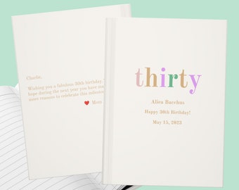 Personalized Birthday Guest Book: Milestone Celebration Keepsake