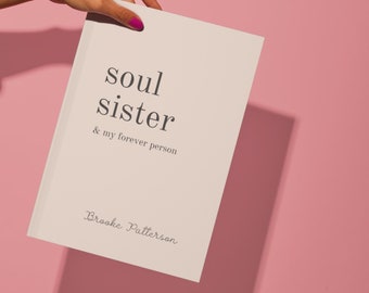 Personalized Gift, Soul Sister, Best Friend Gift, Going Away, My Person, Thinking of You, Cousin Birthday, Long Distance Friendship, Sibling