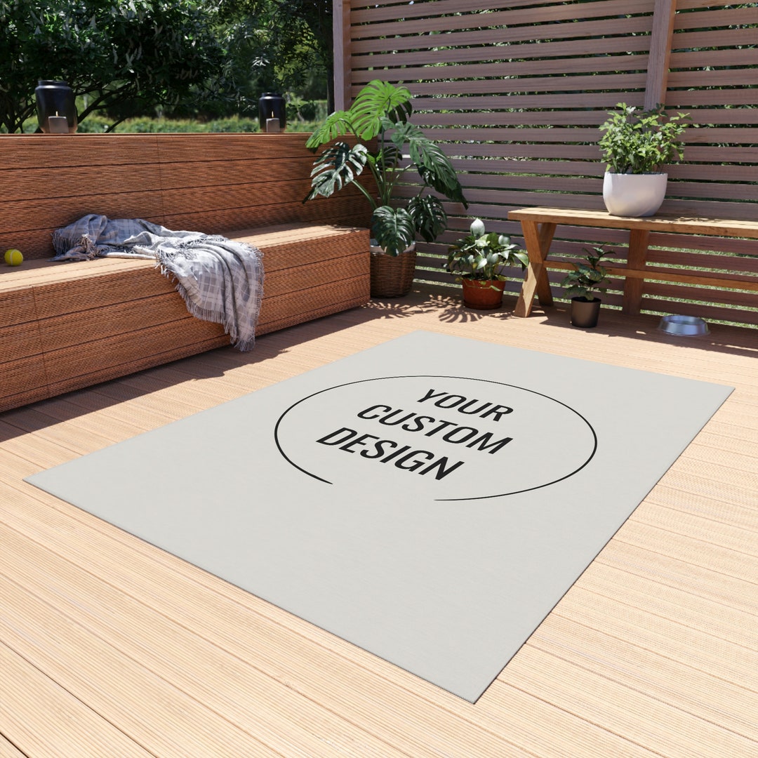 Custom Outdoor Rug Custom Rug Outdoor Personalized Outdoor Rug Etsy