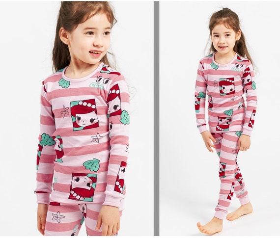 Toddler Pajamas Girls Little Mermaid Pajamas Kids Pajama Set Pajama Set for Girls Princess Pajamas Korean Pajamas Etsy Canada