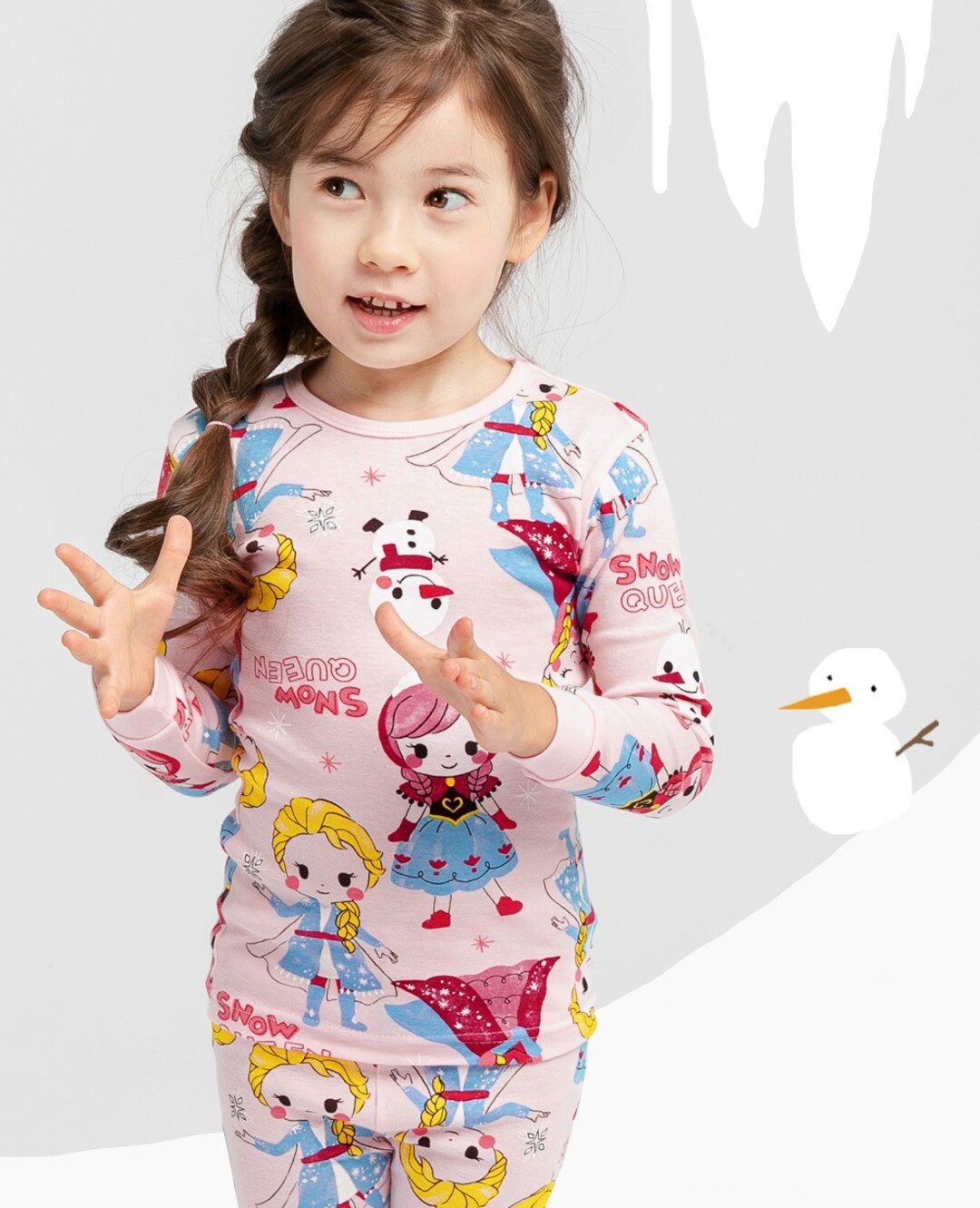 Toddler Pajamas, Girls Frozen Princess Pajamas, Kids Pajama Set, Pajama Set for Girls, Princess