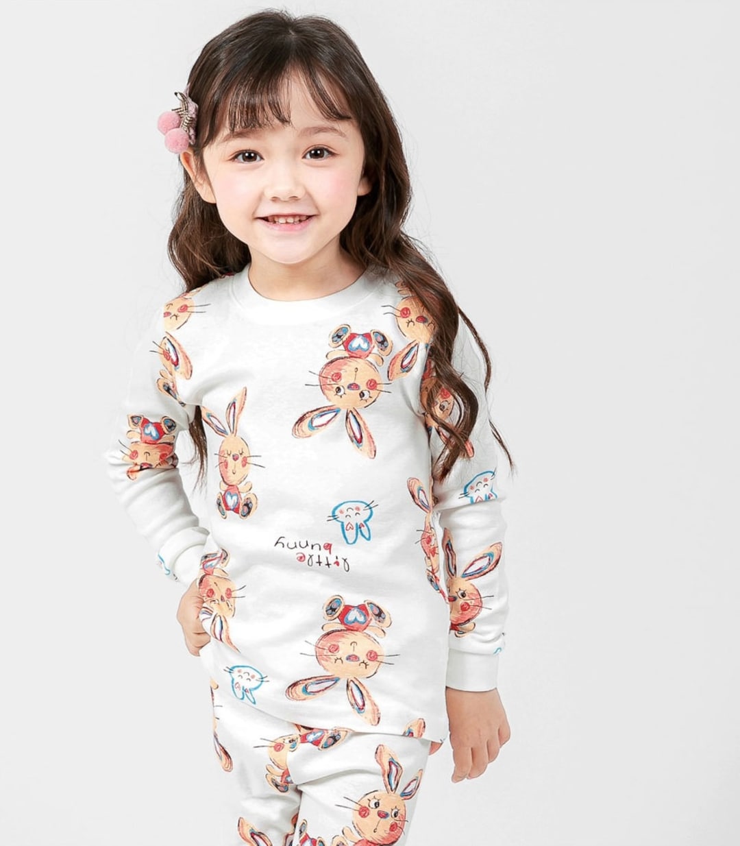 Toddler Pajamas, Girls Bunny Pajamas, Kids Pajama Set, Pajama Set for