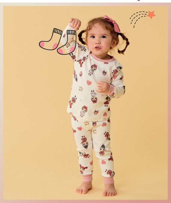 Cotton Pajamas Girl And Doll Pajama Sets Toddler Pajamas, Girls