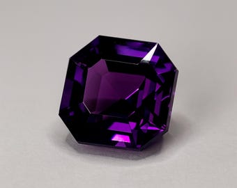 Natural Amethyst – 6.3ct Square Cut, Untreated Brazilian Gemstone (February Birthstone)
