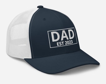 Dad Est Hat 2023 or year? Personalized Dad Hat, Dad to Be gift, New Dad Gift, Seasoned Dad Gift