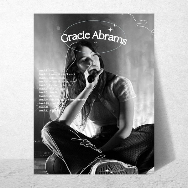 Gracie Abrams poster, Good Riddance album, vintage unframed wall art