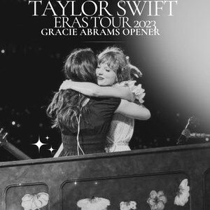 Taylor Swift Gracie Abrams Eras Tour Digital Download Poster image 2