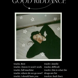Gracie Abrams Good Riddance, Unframed Wall Art Poster image 2