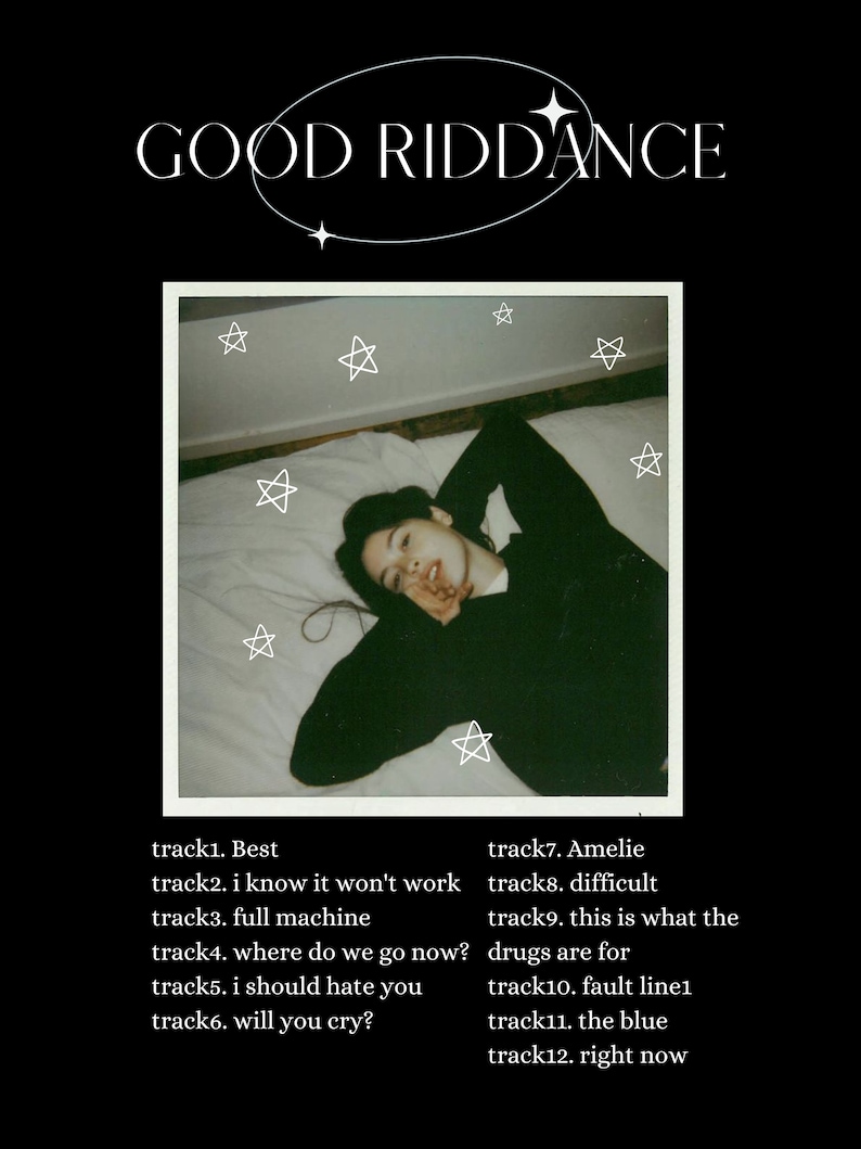 Gracie Abrams Good Riddance, Unframed Wall Art Poster image 2