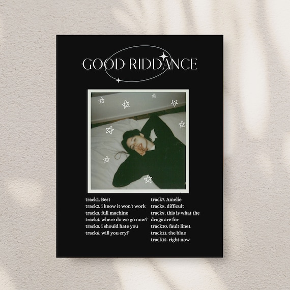 Gracie Abrams Good Riddance, Unframed Wall Art Poster