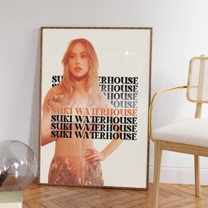 Suki Waterhouse merch, Suki Waterhouse Poster, Robert Pattinson