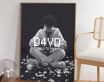 d4vd Poster davd Digital Poster Print, Petals To Thorns Tour poster