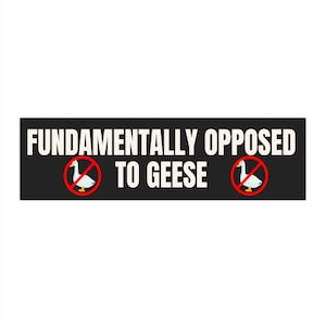 Silly Goose Bumper Sticker