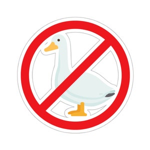 Anti-Goose Sticker