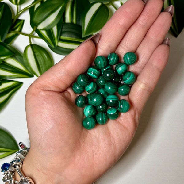 Mini Malachite Sphere 10-11mm