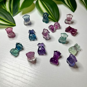 Mini Fluorite Goddess Body Carving