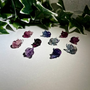 Mini Fluorite Rhinoceros Carving