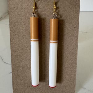 Cigarette Earrings - Funny Gag Gift - Novelty Jewelry