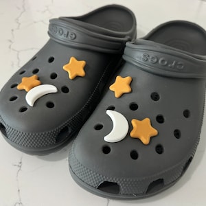 Moon & Star Crocs Charms – Celestial Shoe Accessory