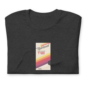 Camiseta de cinta VHS / Vintage / Arcoíris T-120