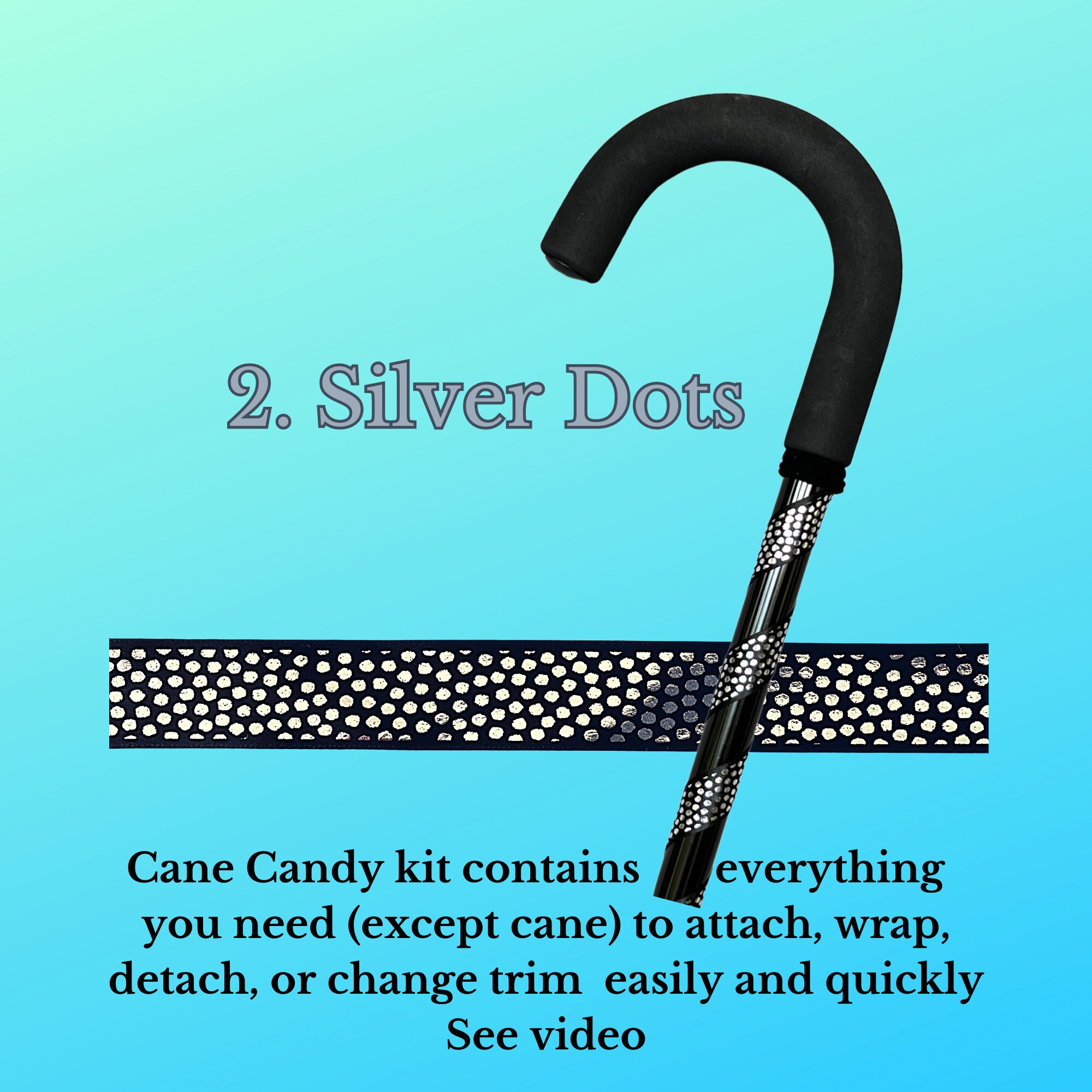 Black Tie Cane Fashion Kits Walking Cane Fashion Kits Cane Decoration