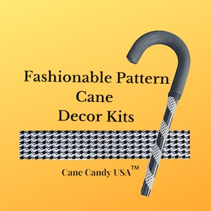 Unique pattern cane decor; Walking cane pattern decor;  walking cane cover patterns;  walking cane decoration kits