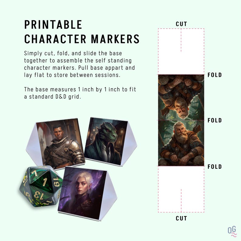 Dwarf Female Profile Pictures: RPG Character Markers (digital Download ...