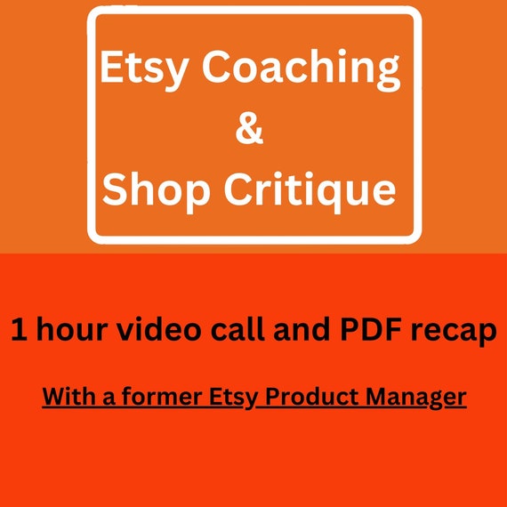 Shop Critique, Etsy Shop Consulting, Etsy SEO, Etsy Coaching, Etsy Tips, by a former Etsy employee