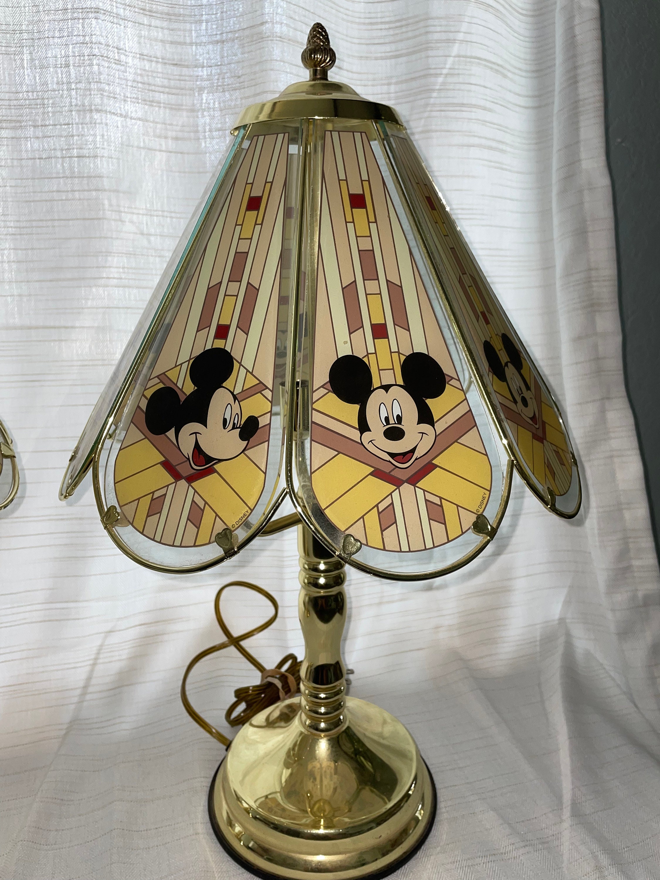 lampe de chevet enfant Mickey, Walt Disney, vintage des années 70-80