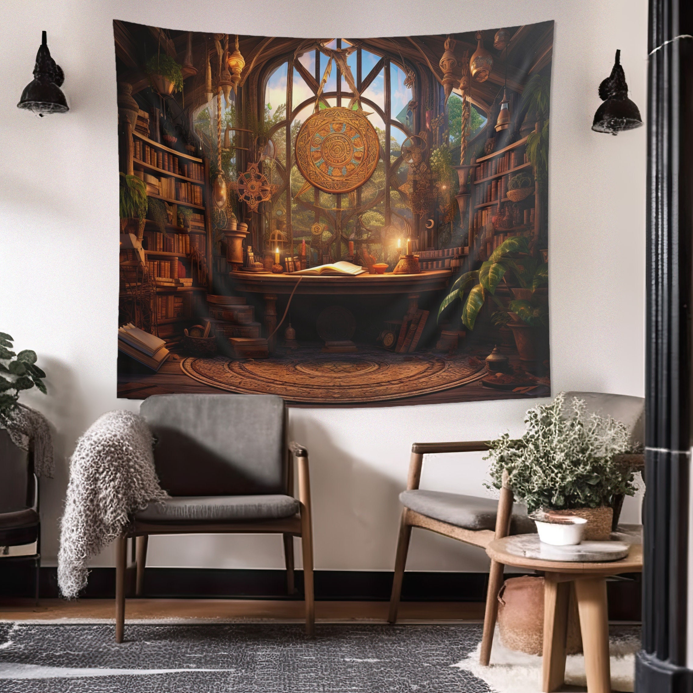 Living Room Tapestry Etsy