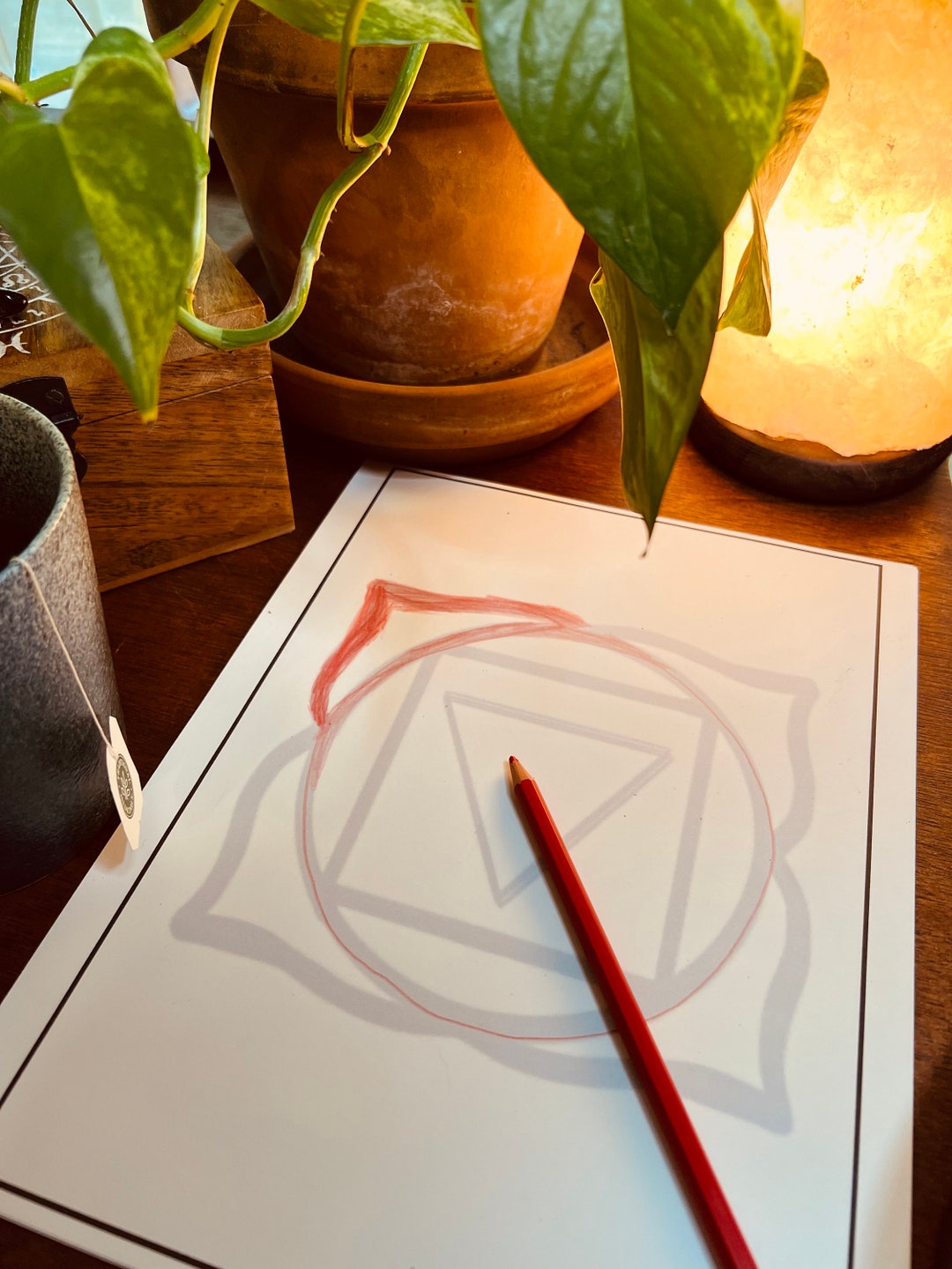 7 Chakra Symbol Printable Coloring Pages Hand-drawn Chakra Art ...