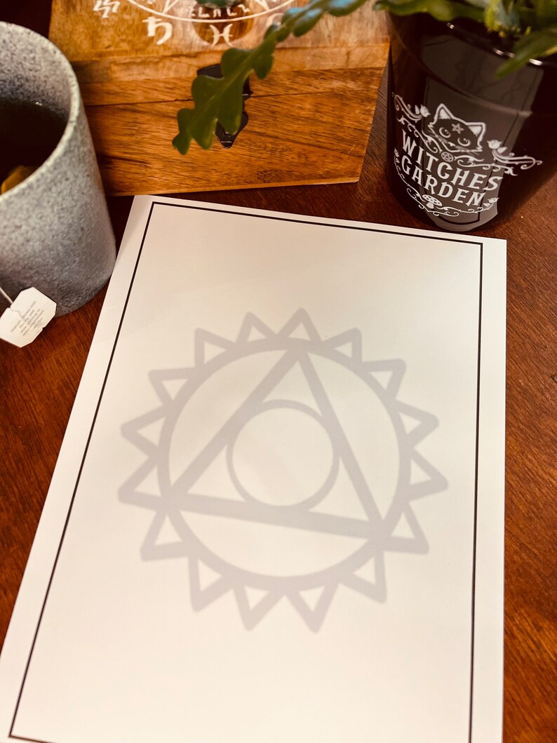 7 Chakra Symbol Printable Coloring Pages Hand-drawn Chakra Art ...