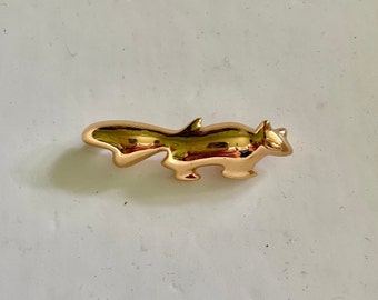 Vintage Gold Tone Squirrel Pin