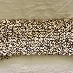 Hand Knit Wool and  Cashmere Scarf