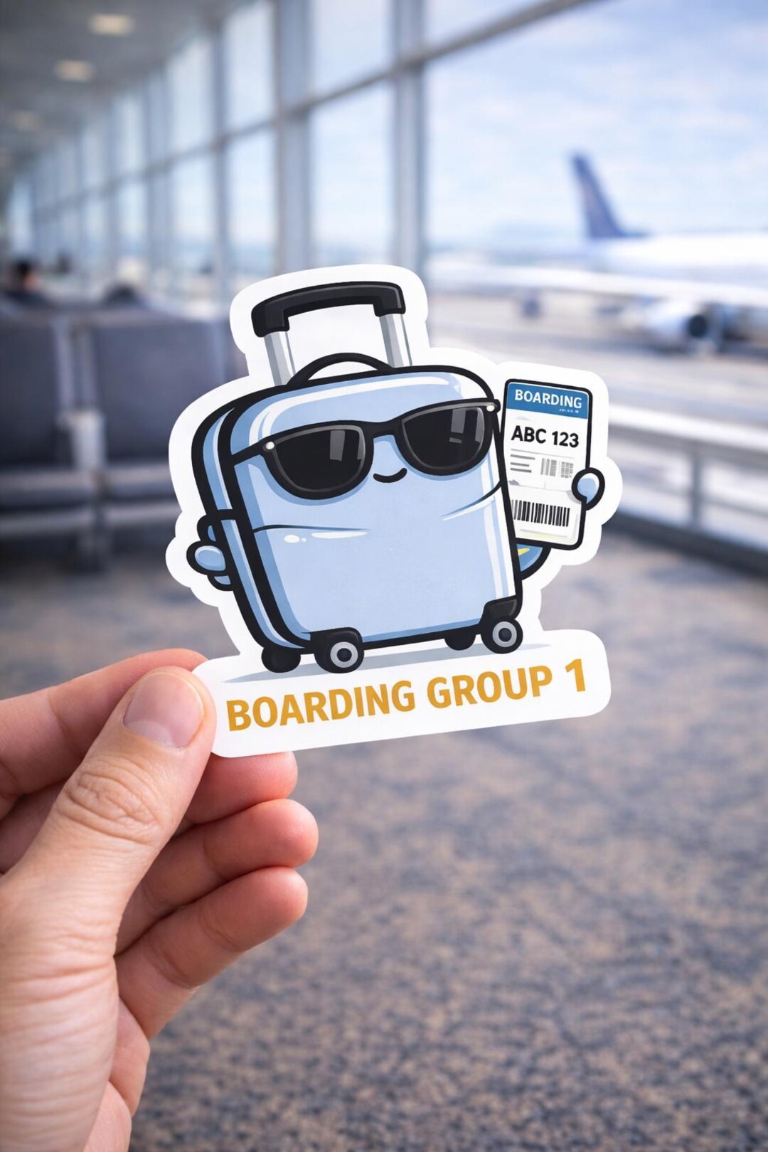 Boarding Group 1 Sticker – Suitcase Laptop Decal, Frequent Flyer Gift ...