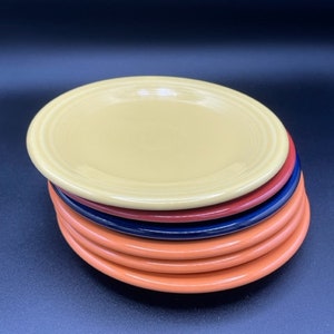 Fiesta Orange, Yellow,  Blue and Red  Plates