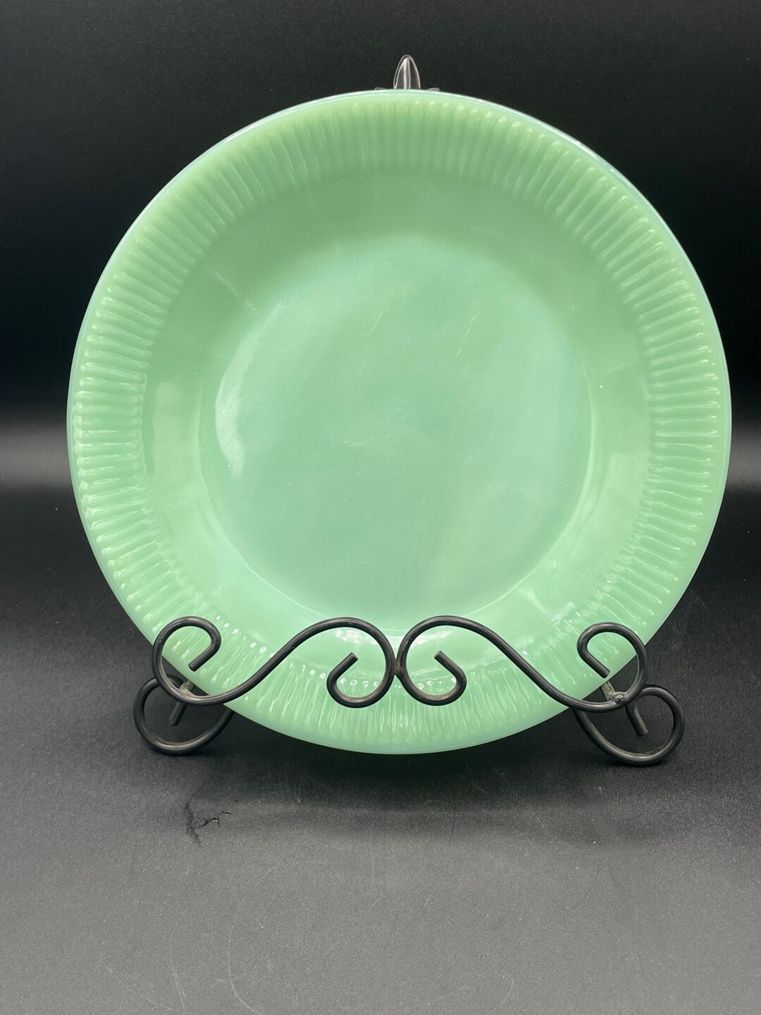 Fire King Jadeite Plate X1 Etsy
