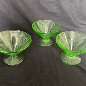 Puddingtassen/Beerenschalen x3 Prinzessinnenmuster glow