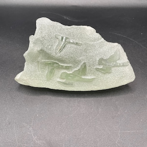Four Canada Goose/ geese -Glass Rock Sculpture - SIKU