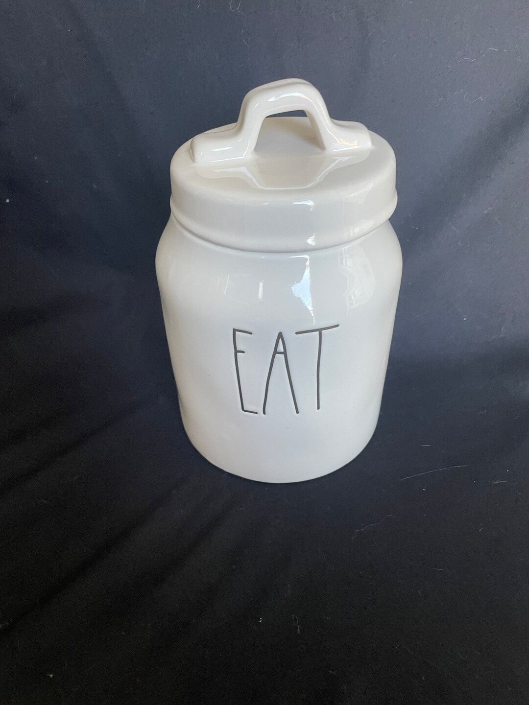 Rae Dunn eat Ceramic Canister Etsy