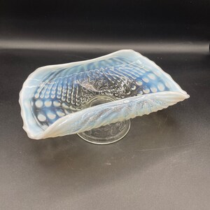 northwood white iridescent shell ocean compote