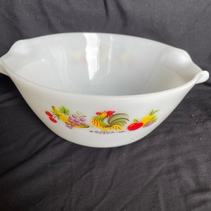 Fire King Chanticleer Large mixing bowl
