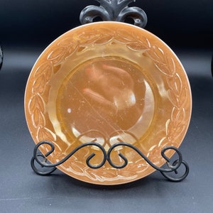 Fire King Peach Lustre plates x3