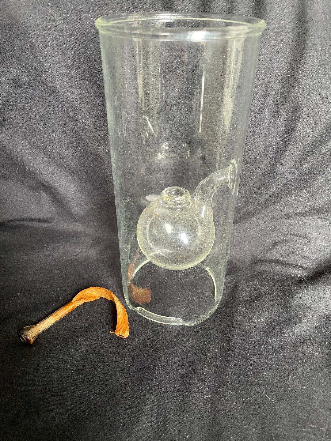 Wolfard Handblown Glass Oil Lamp Etsy