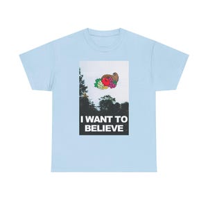 I Want To Believe Cornucopia Mandela Effect Fruit of the Loom- X-Files - Retro Vintage TShirt image 9