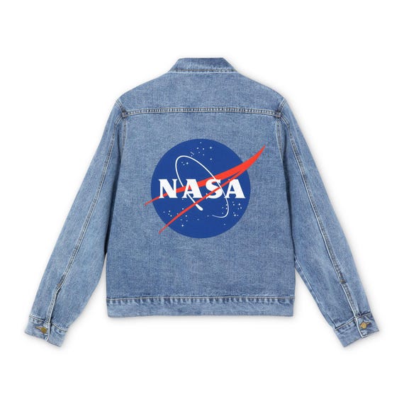 NASA Denim Jacket, Retro Vintage Jean Jacket